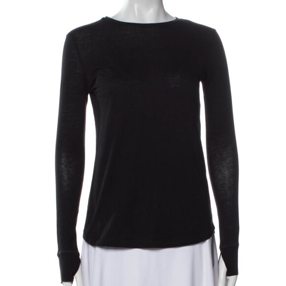 HELMUT LANG Black LSV Knit Fitted Top STYLE:SW-CS2228 M - Picture 1 of 10